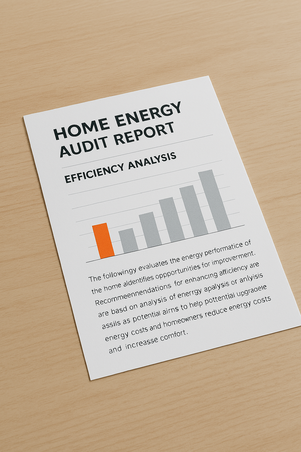 Sample Energy Audit Report Preview